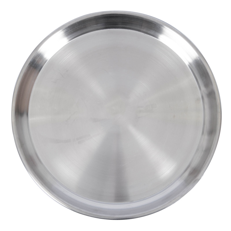 Plateau rond en inox (Ø60 cm) - 4 places