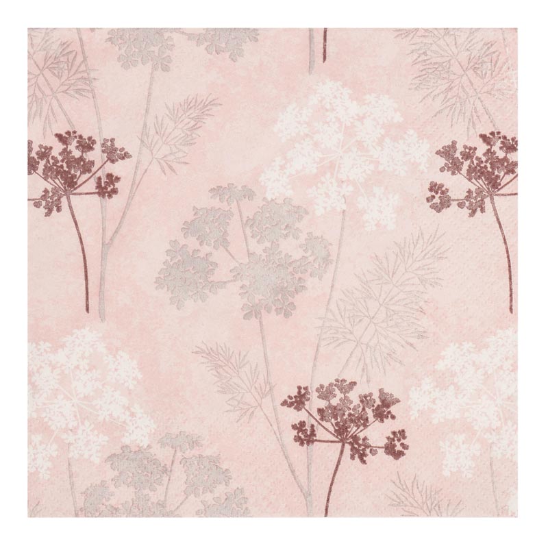 20 serviettes 'Fleurs séchées'