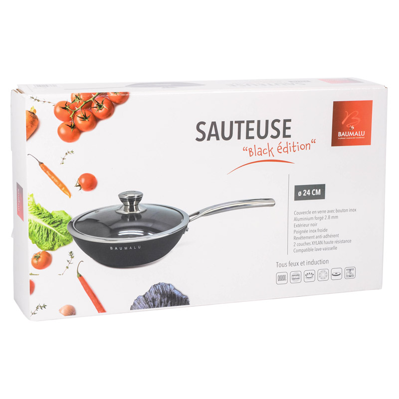 Sauteuse avec couvercle 'Black édition'