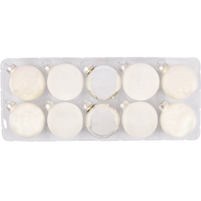 10 boules blanches