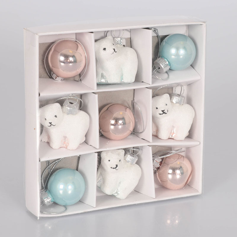 9 décorations 'Mon Premier Noël'