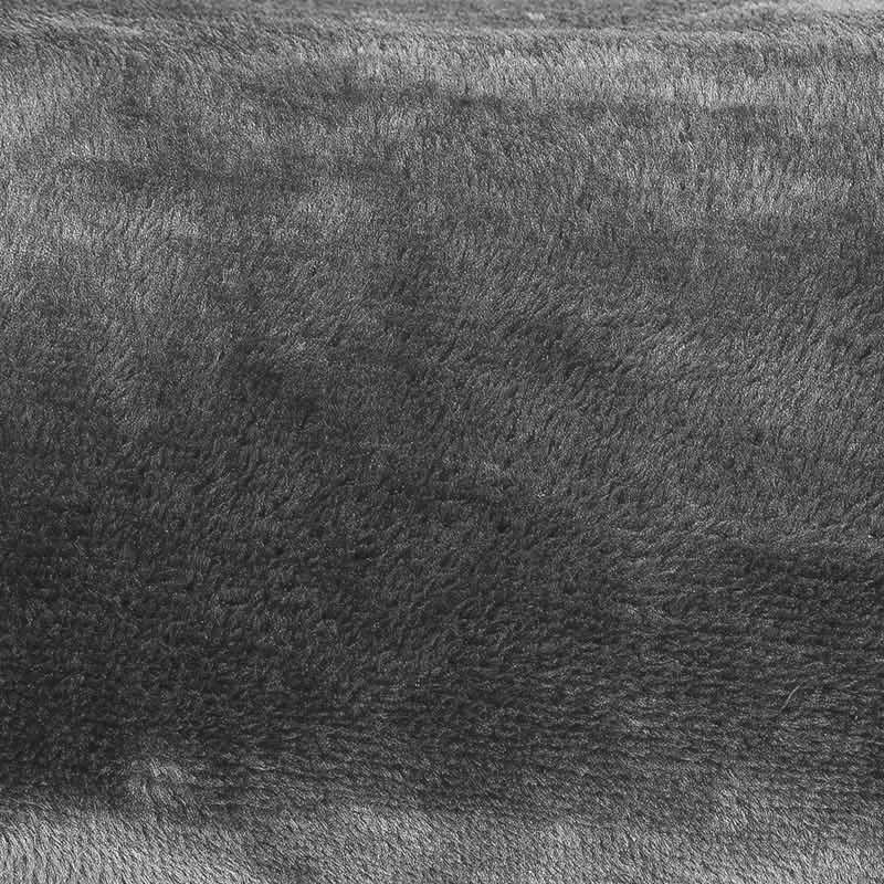 Plaid microfibre super doux 'Alaska' gris