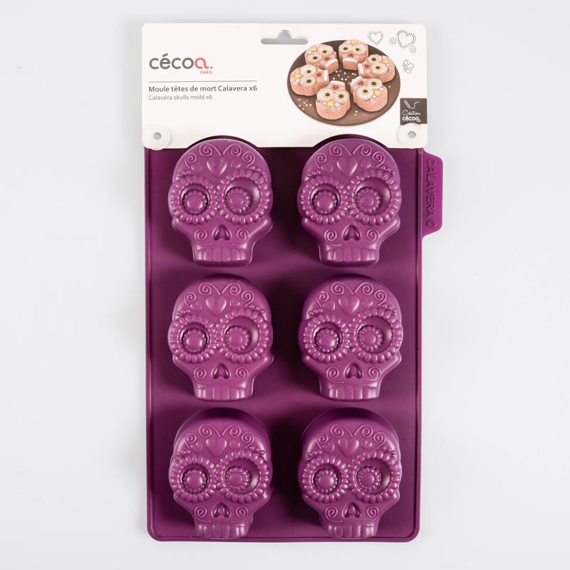 Moule A Gateau 6 Tetes De Morts Calavera L Incroyable