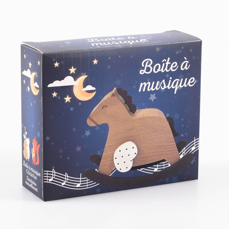 Boîte à musique 'Cheval à bascule'