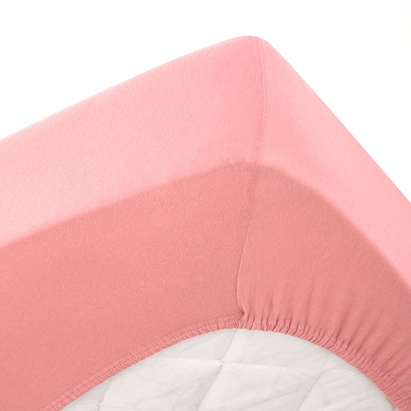 Drap housse jersey rose framboise