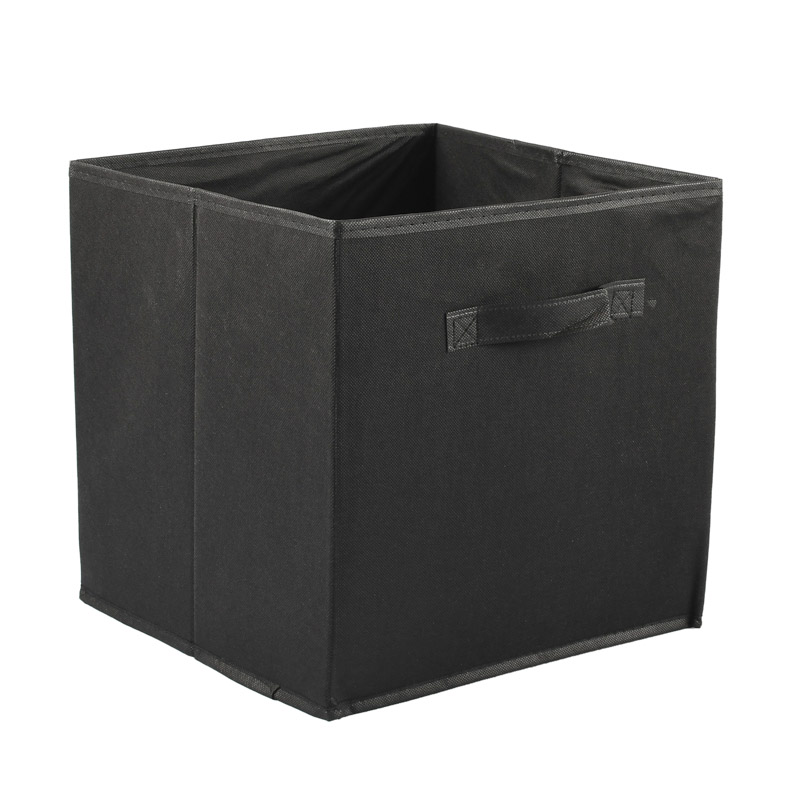Cube de rangement en tissu noir - L'Incroyable