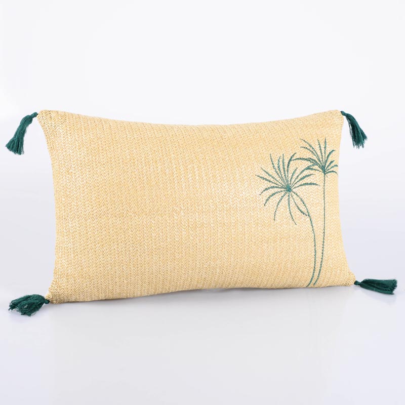 Coussin brodé 'Palméria'