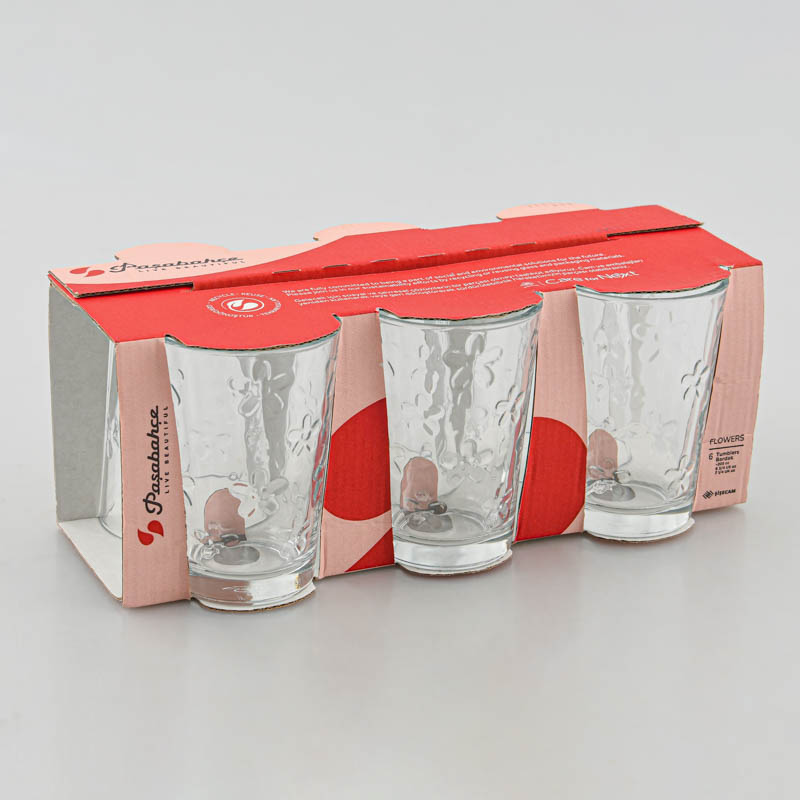 6 verres 'Flower'