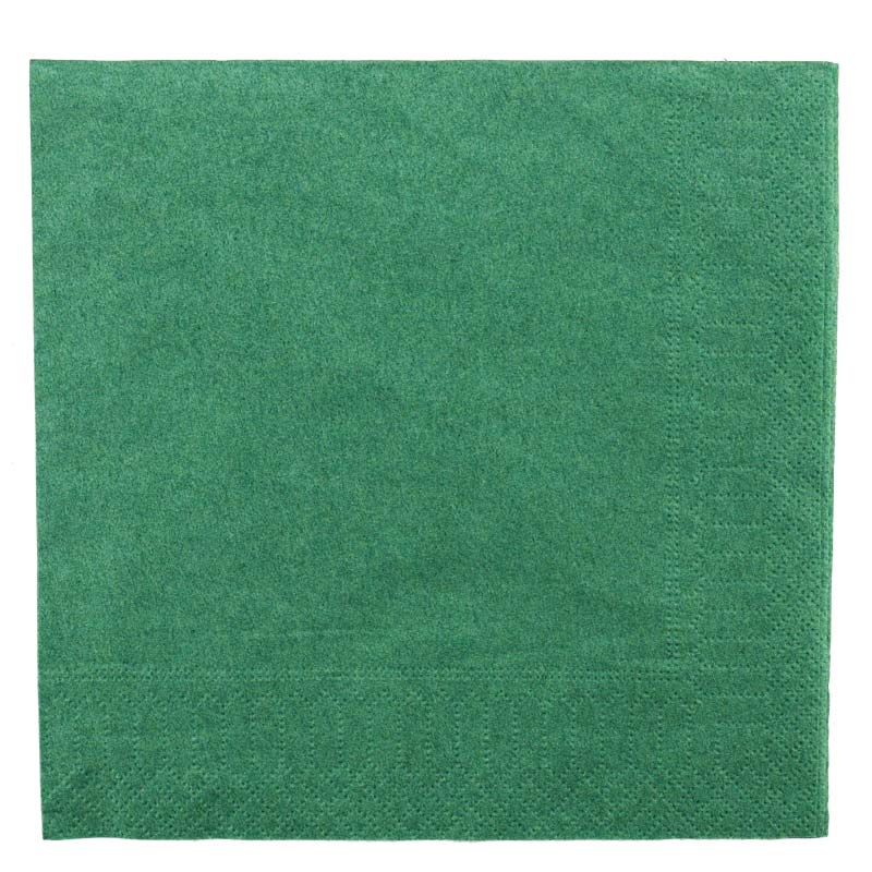 50 serviettes vert sapin