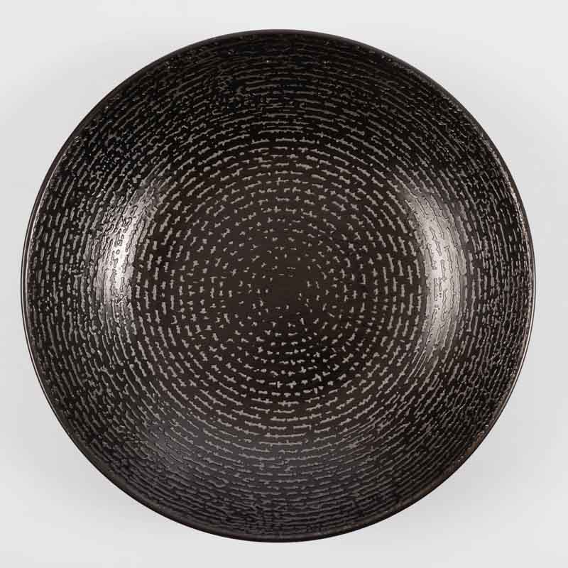 Assiette calotte 'Moon' noire