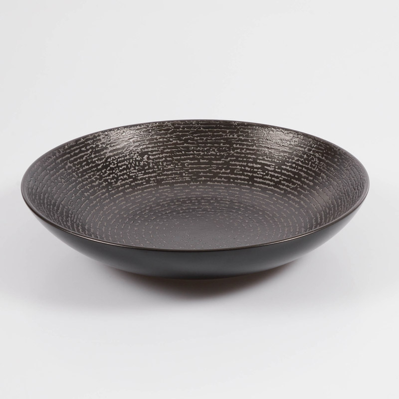 Assiette calotte 'Moon' noire