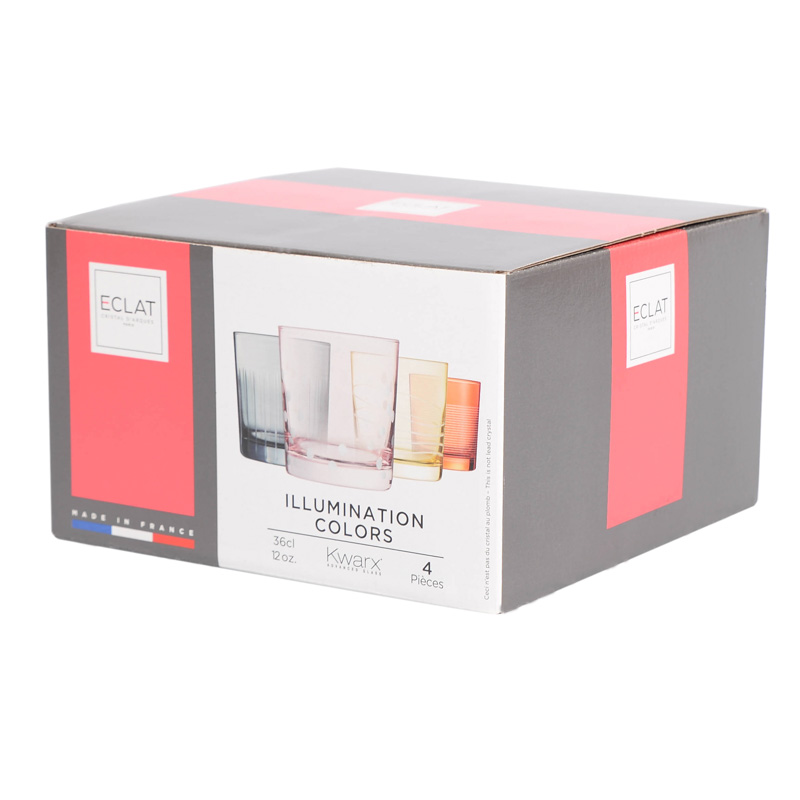 4 verres 'Illumination colors'