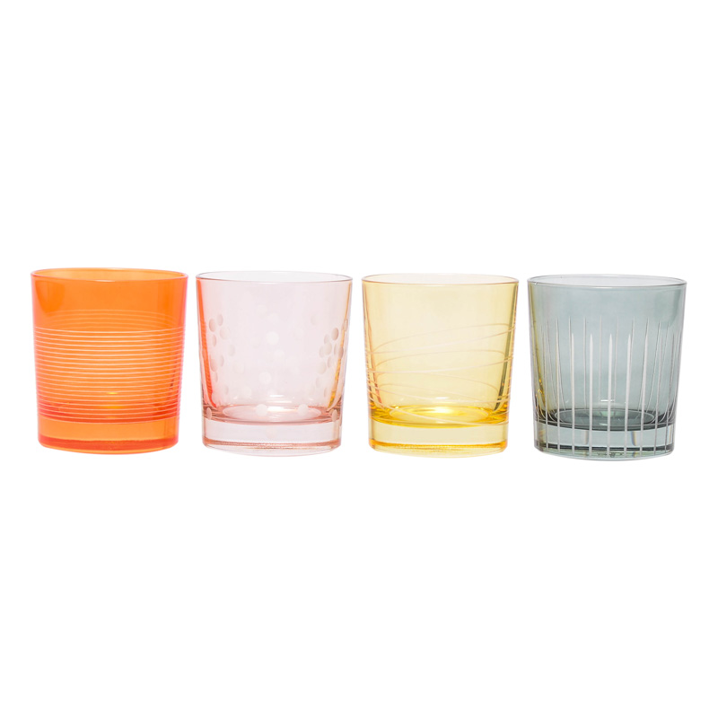 4 verres 'Illumination colors'