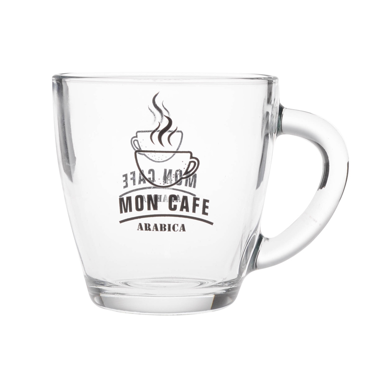 Mug décor 'Café' 4 ass en verre - L'Incroyable