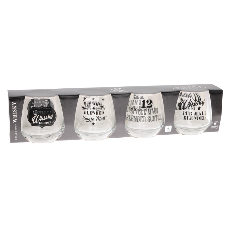4 verres à whisky