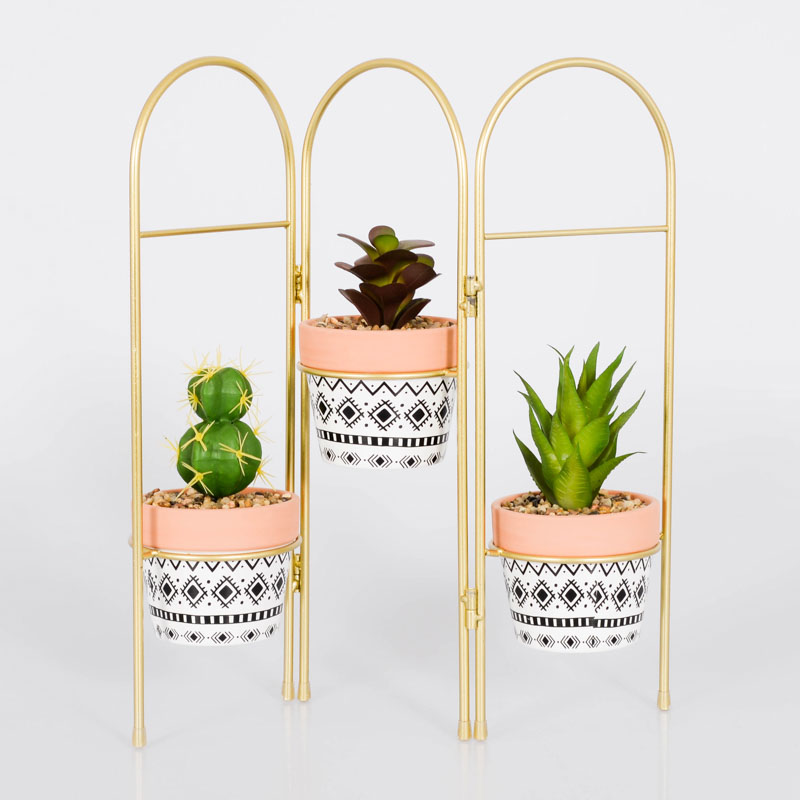 Porte plantes avec pots