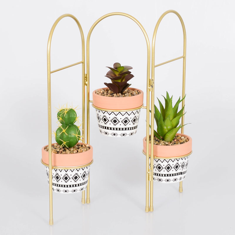 Porte plantes avec pots