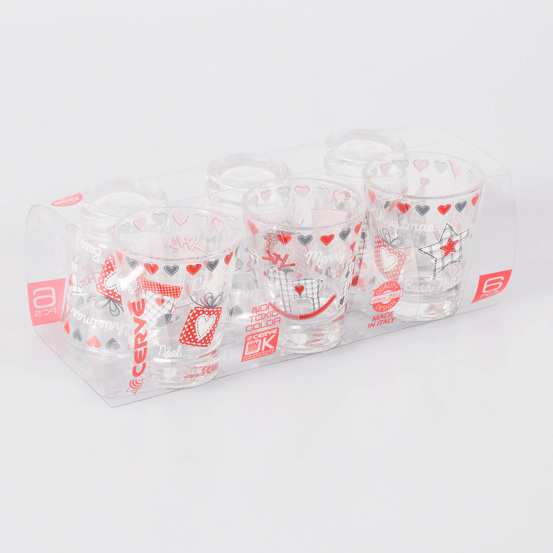6 verres de Noël 'Christmas gift'