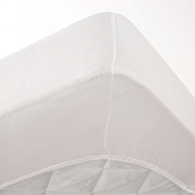 Drap housse jersey blanc