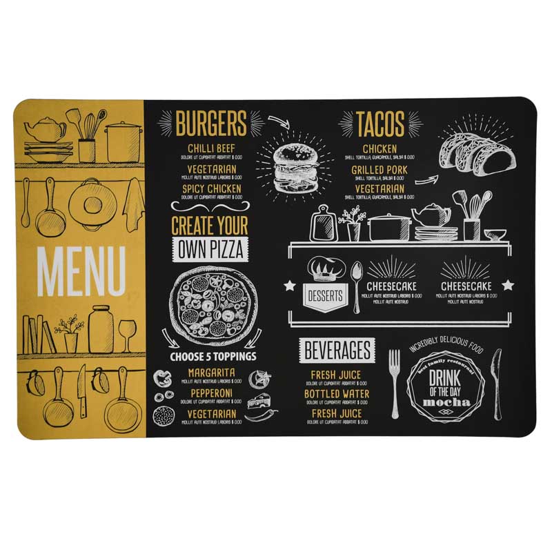 Set de table menu