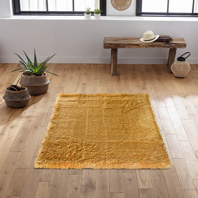 Tapis 'Shaag' jaune