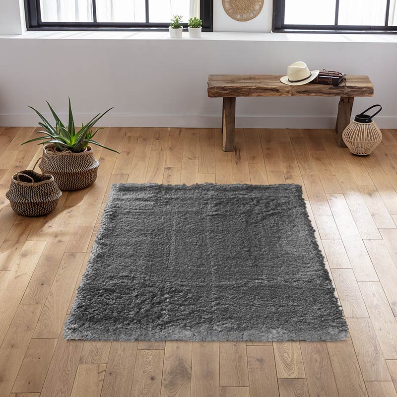 Tapis 'Shaag' anthracite