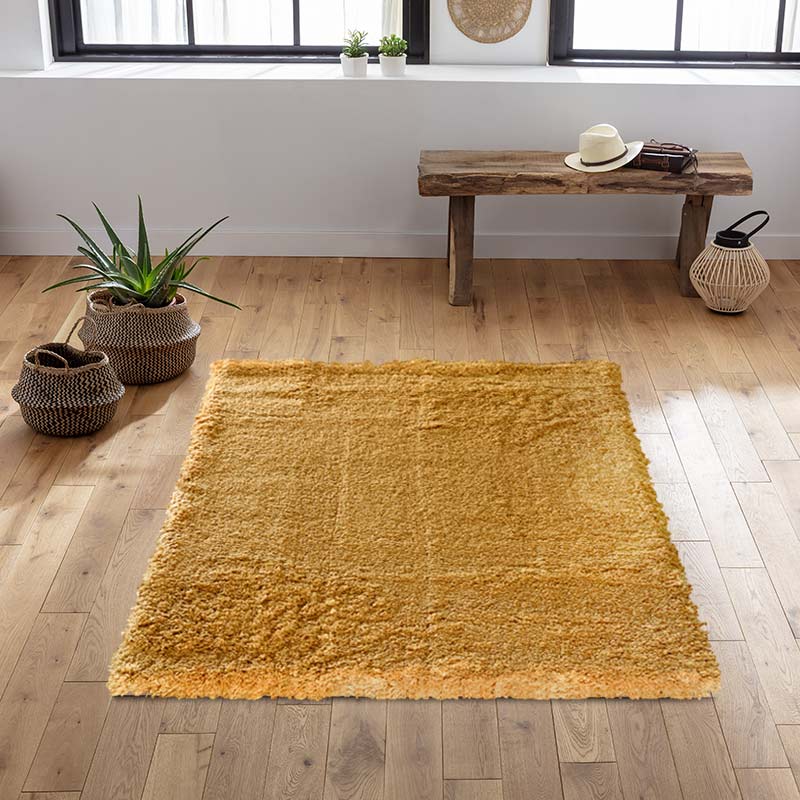 Tapis 'Shaag' jaune