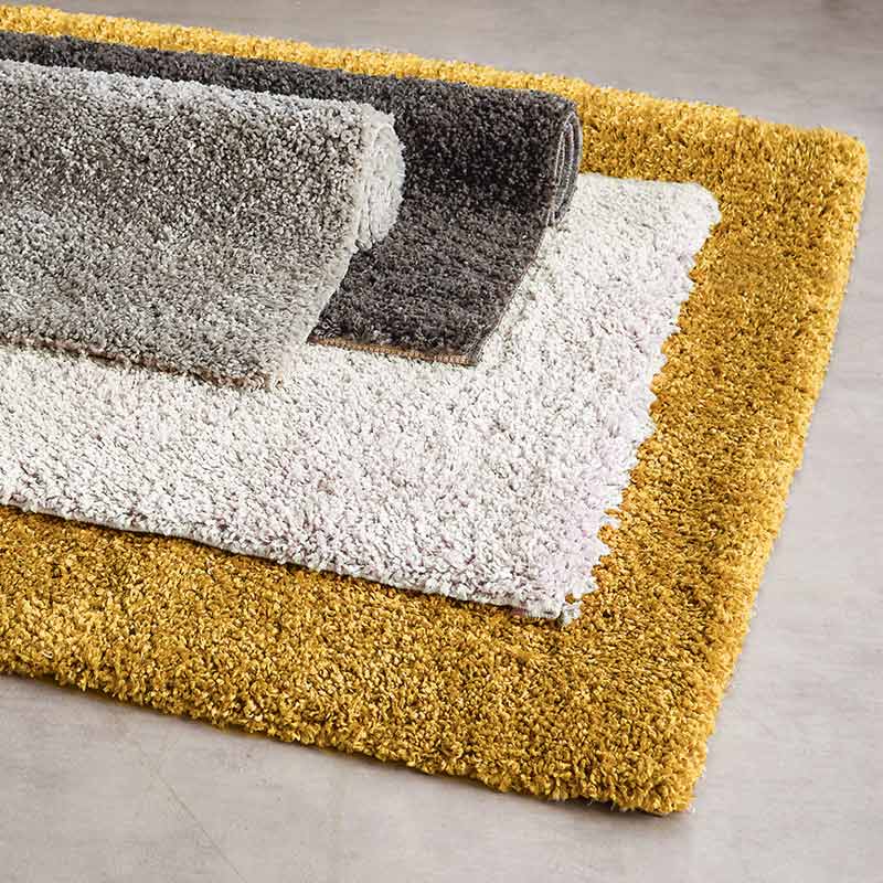 Tapis 'Shaag' jaune