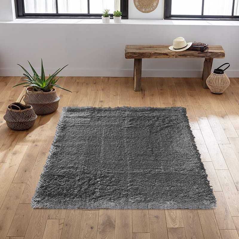 Tapis 'Shaag' anthracite