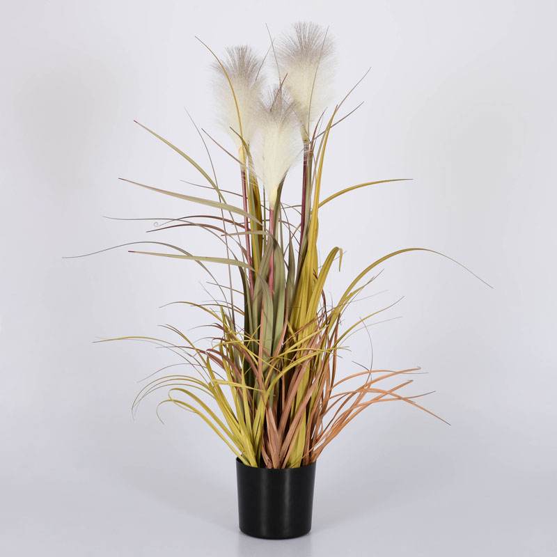 Herbes de pampa artificielles en pot