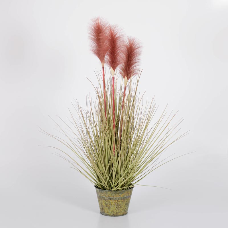 Herbes de pampa artificielles en pot