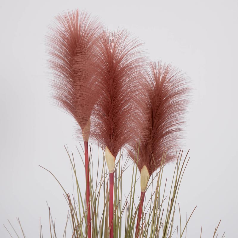 Herbes de pampa artificielles en pot
