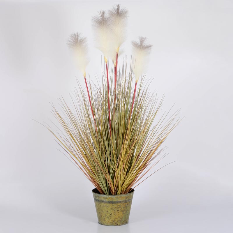 Herbes de pampa artificielles en pot