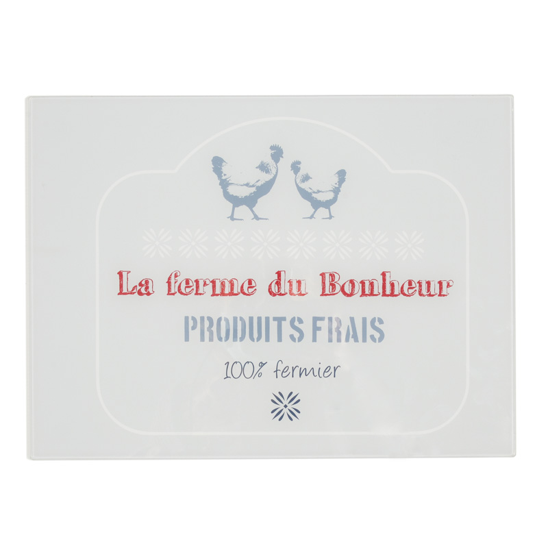 Planche à découper 'Ferme du bonheur'