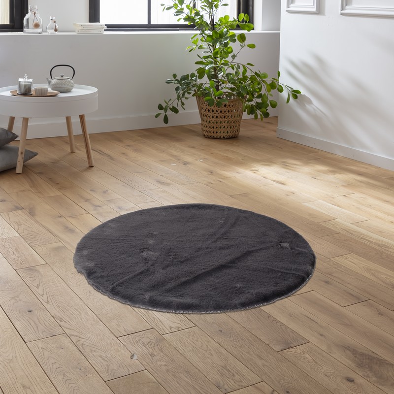 Tapis rond 'Caresse'