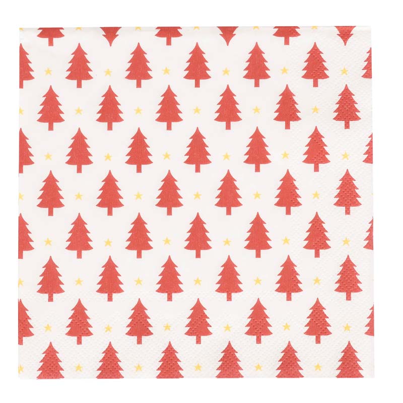 20 serviettes 'Xmas Trees'
