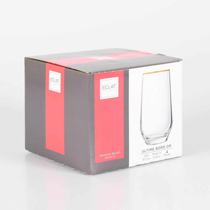 Lot de 4 verres 'Ultime' doré