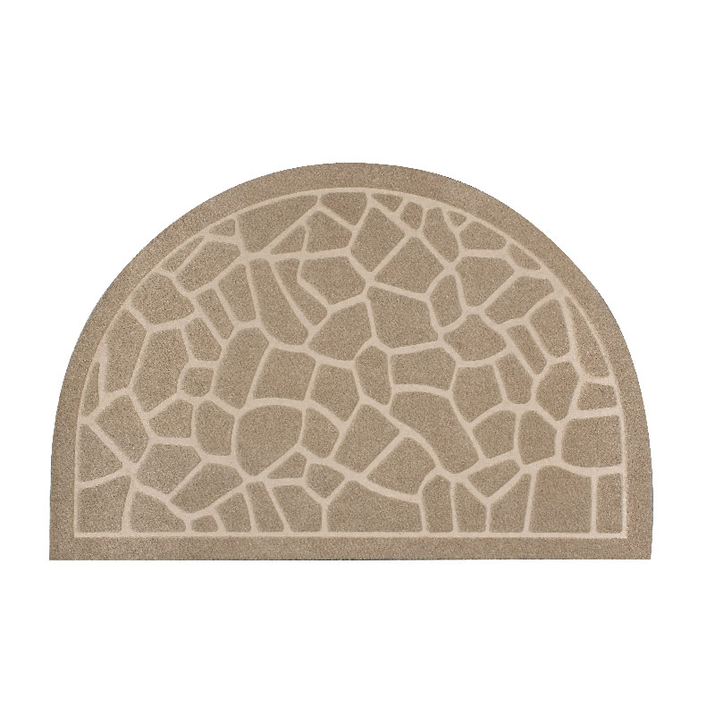 Tapis anti-salissure demi-lune 'Croisillons'