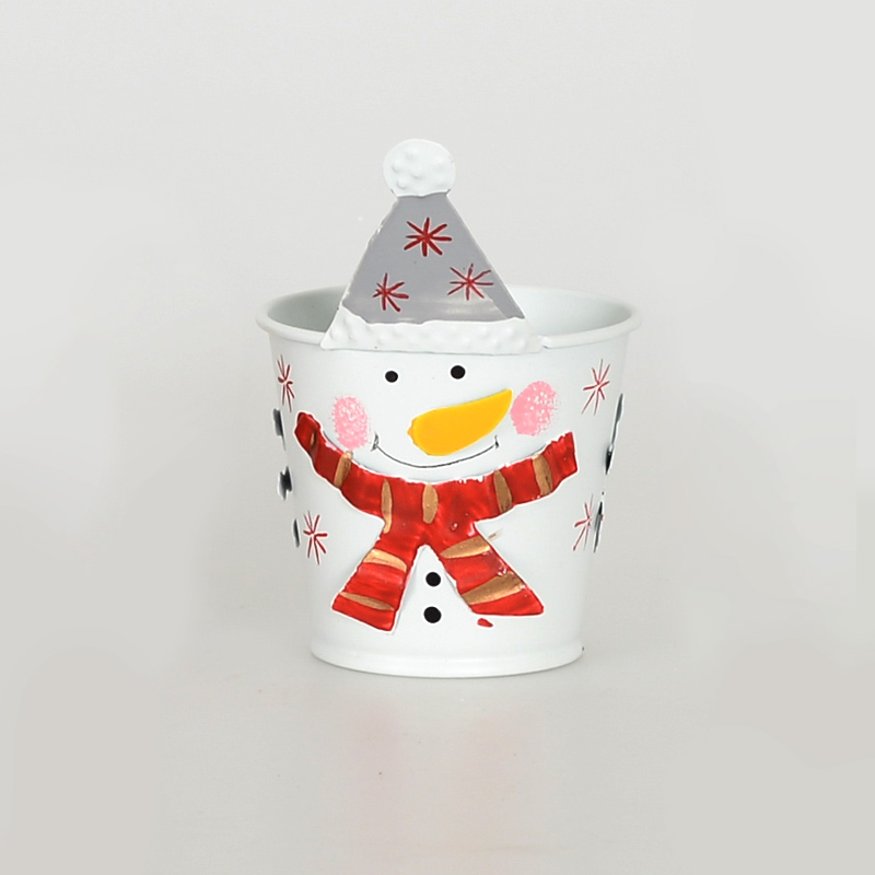 Petit pot 'Bonhomme de neige'