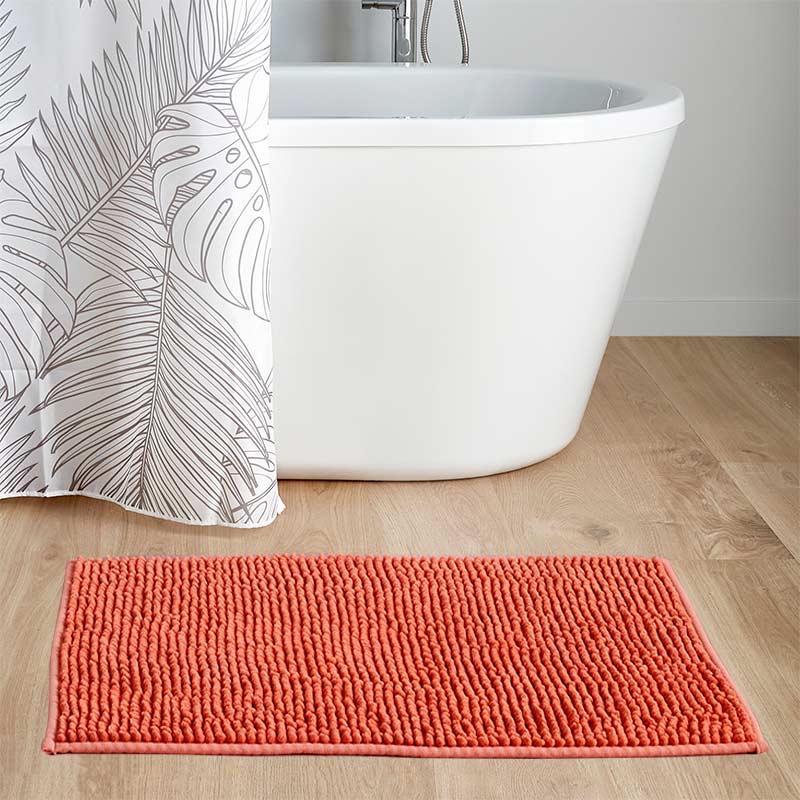 Tapis salle de bain chenille