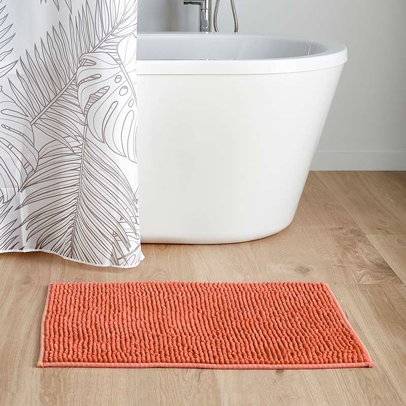 Tapis salle de bain chenille