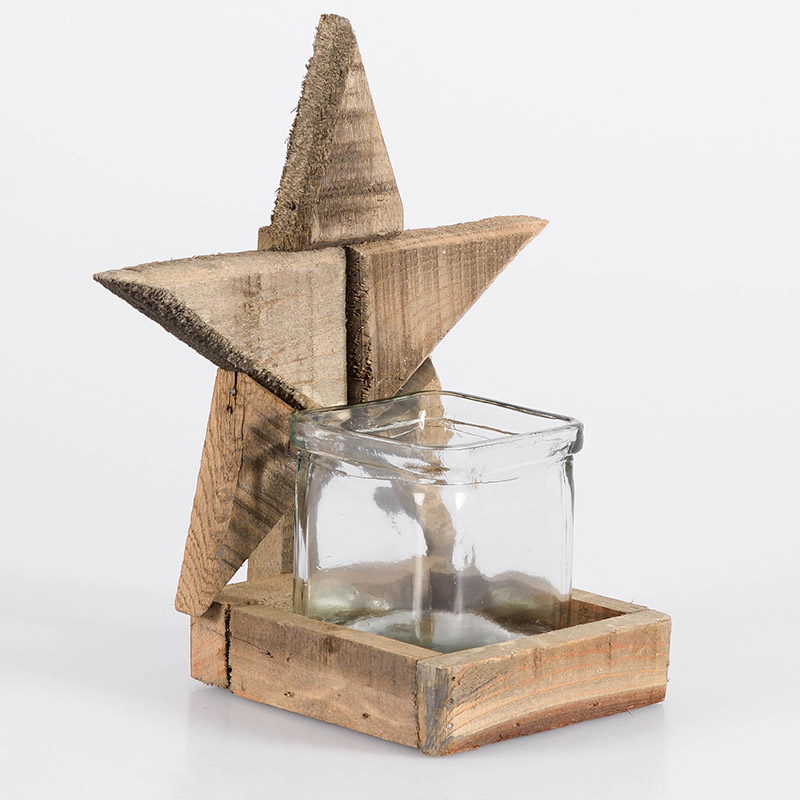 Photophore en bois