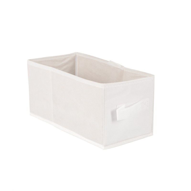 Cube de rangement 'Modul & Moi' en tissu blanc - L'Incroyable