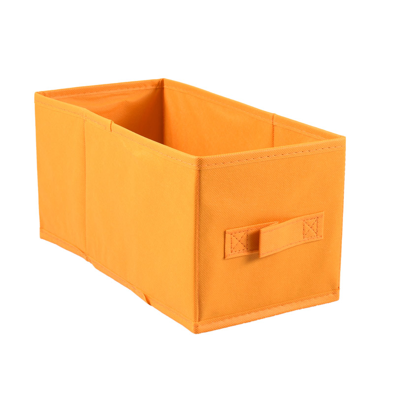 Cube de rangement 'Modul & Moi' en tissu jaune - L'Incroyable