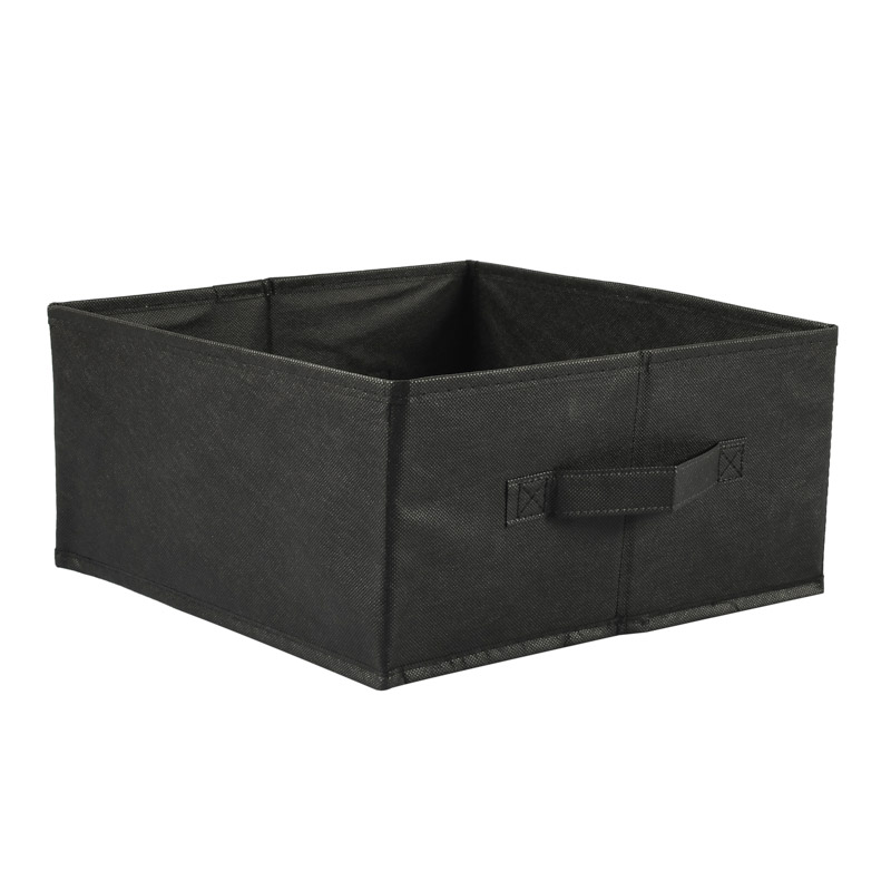 Cube de rangement 'Modul & Moi' en tissu noir - L'Incroyable