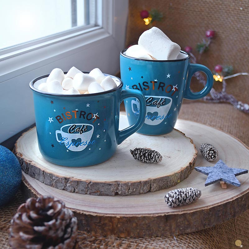 Tasse bombée 'Bistrot'