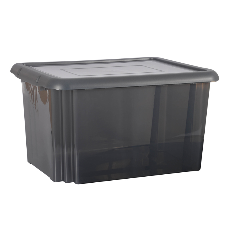 Grande Boîte boite de rangement 80 litres transparente