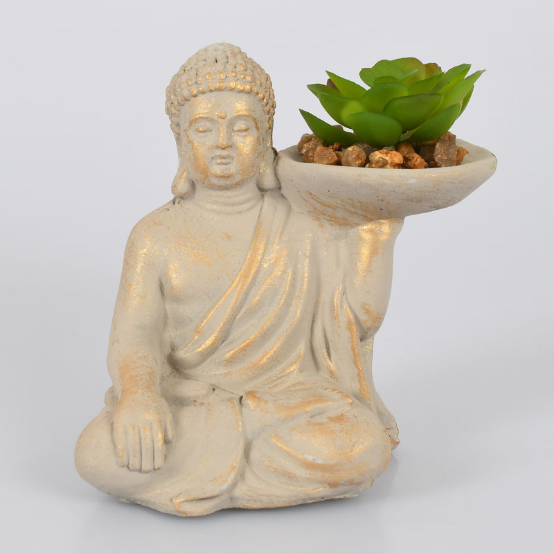 Bouddha avec plante