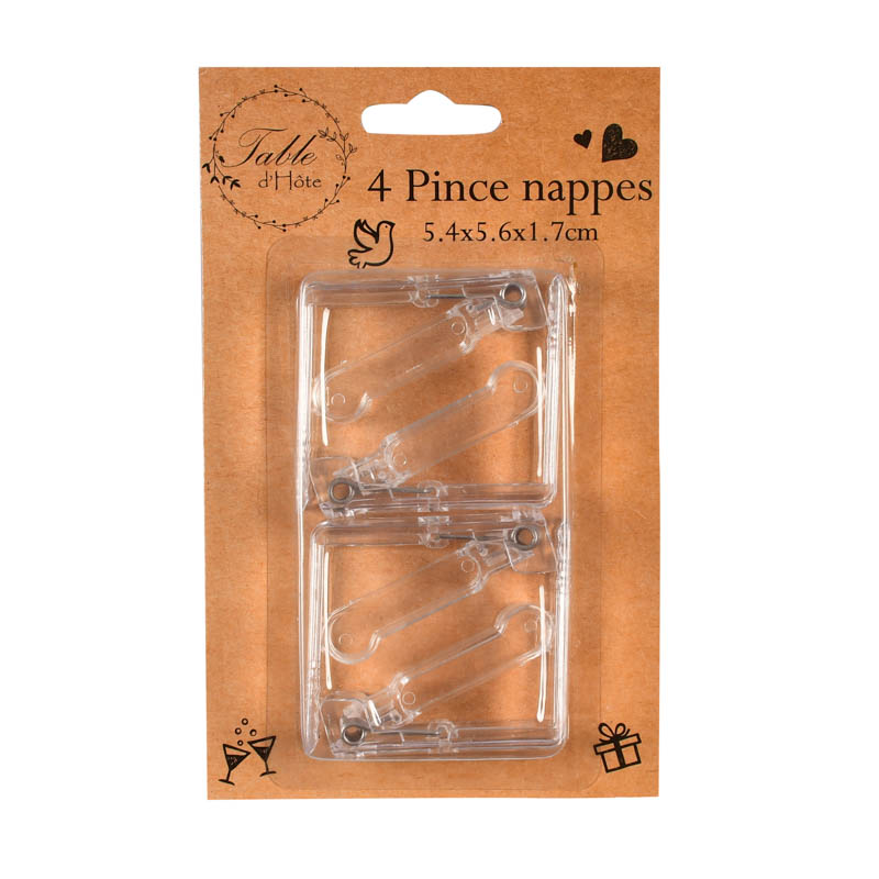 4 pince-nappes