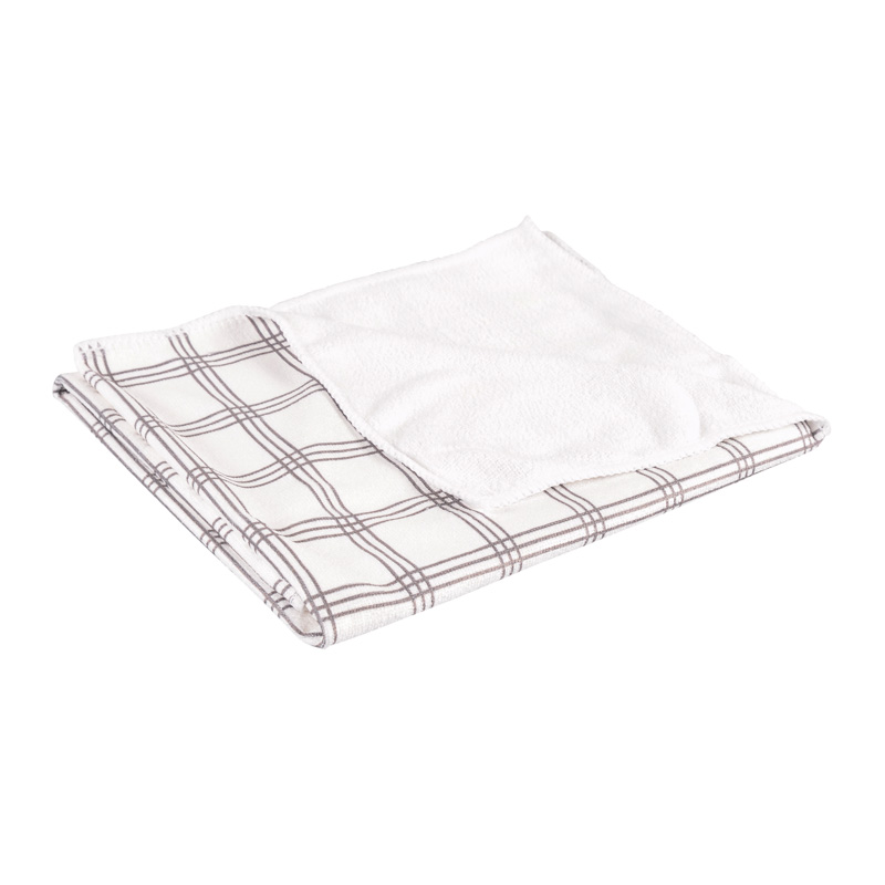Torchon microfibre carreaux